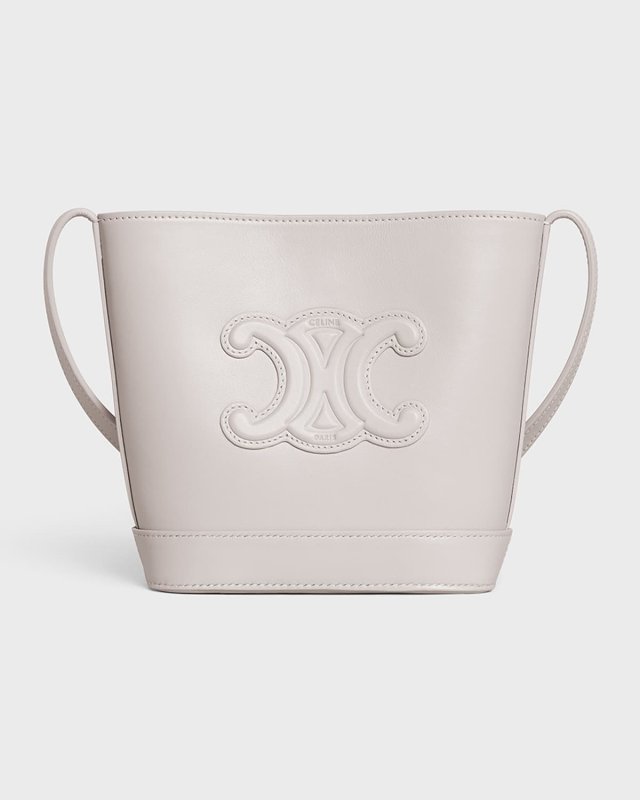 Cuir Triomphe Mini Grained Calfskin Bucket Bag